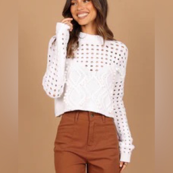 NWOT Petal & Pup Knit Top white - Picture 5 of 12